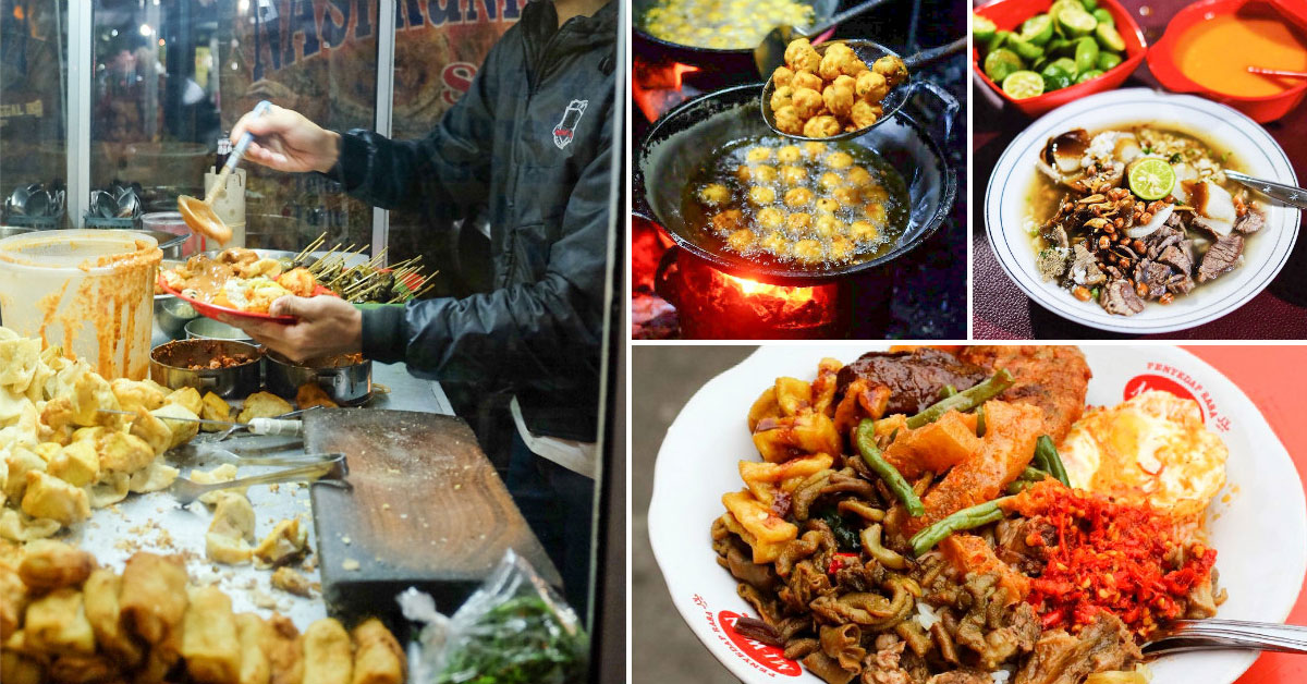 16 Kuliner kaki lima malam hari di Bandung yang terkenal