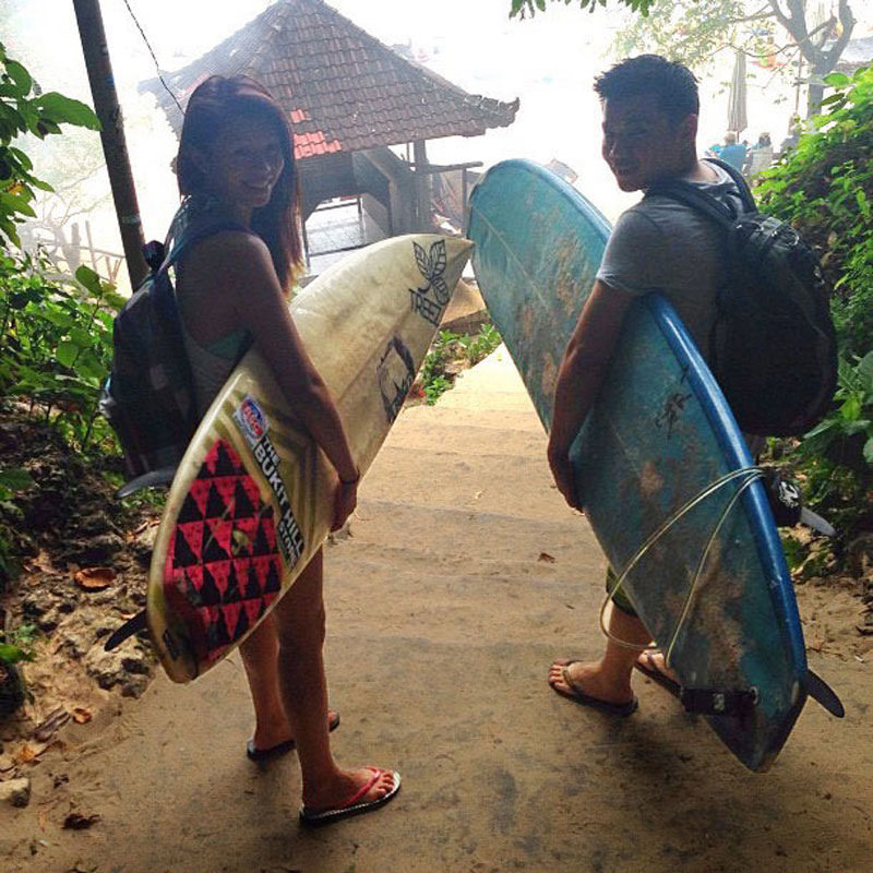  Padang Padang Surf Camp Two Surfers