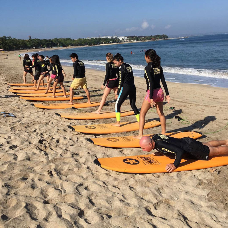 Surf Lesson at Odysseys Surf School 